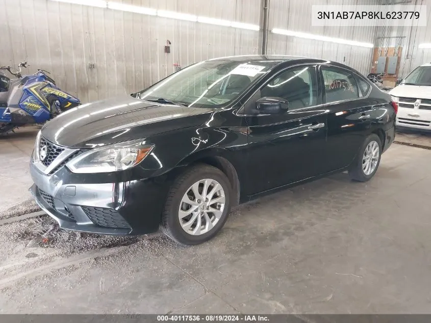 2019 Nissan Sentra Sv VIN: 3N1AB7AP8KL623779 Lot: 40117536