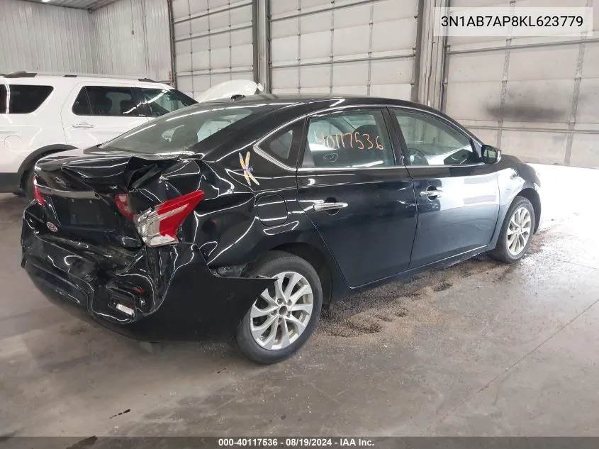 3N1AB7AP8KL623779 2019 Nissan Sentra Sv