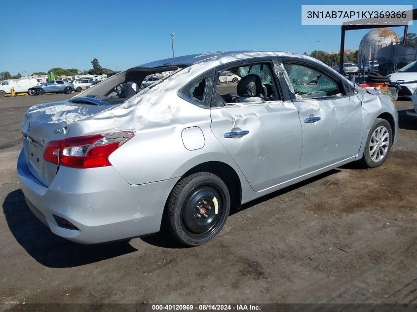 3N1AB7AP1KY369366 2019 Nissan Sentra Sv