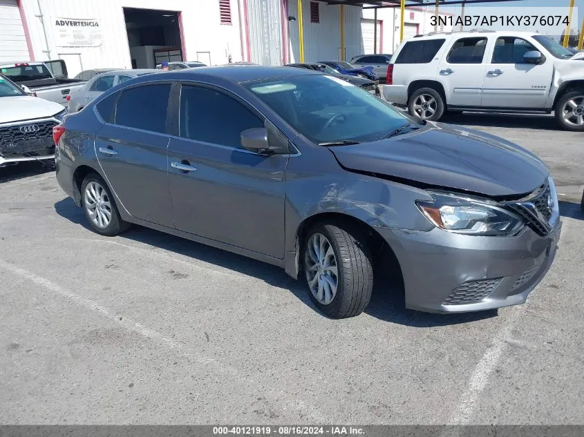 3N1AB7AP1KY376074 2019 Nissan Sentra S/Sv/Sr/Sl