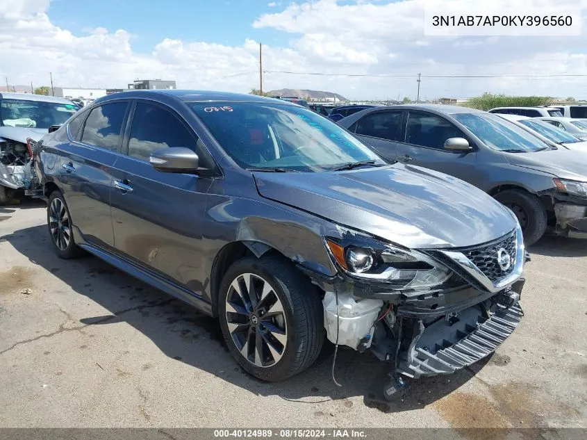 3N1AB7AP0KY396560 2019 Nissan Sentra Sr