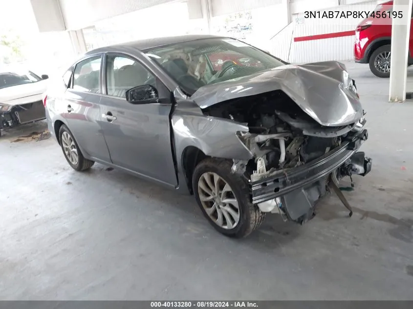 2019 Nissan Sentra Sv VIN: 3N1AB7AP8KY456195 Lot: 40133280