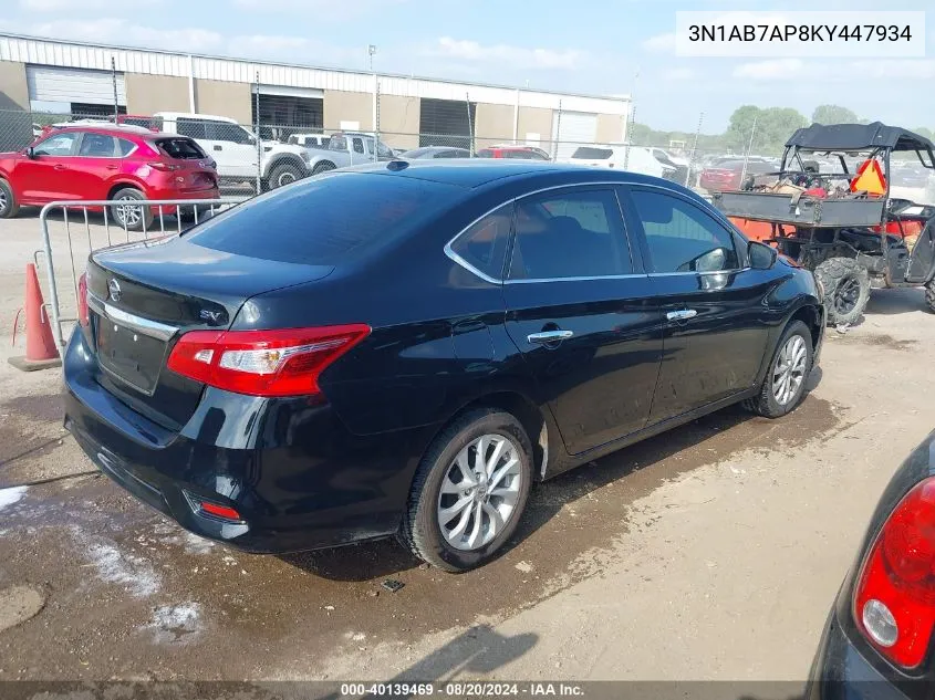 3N1AB7AP8KY447934 2019 Nissan Sentra Sv