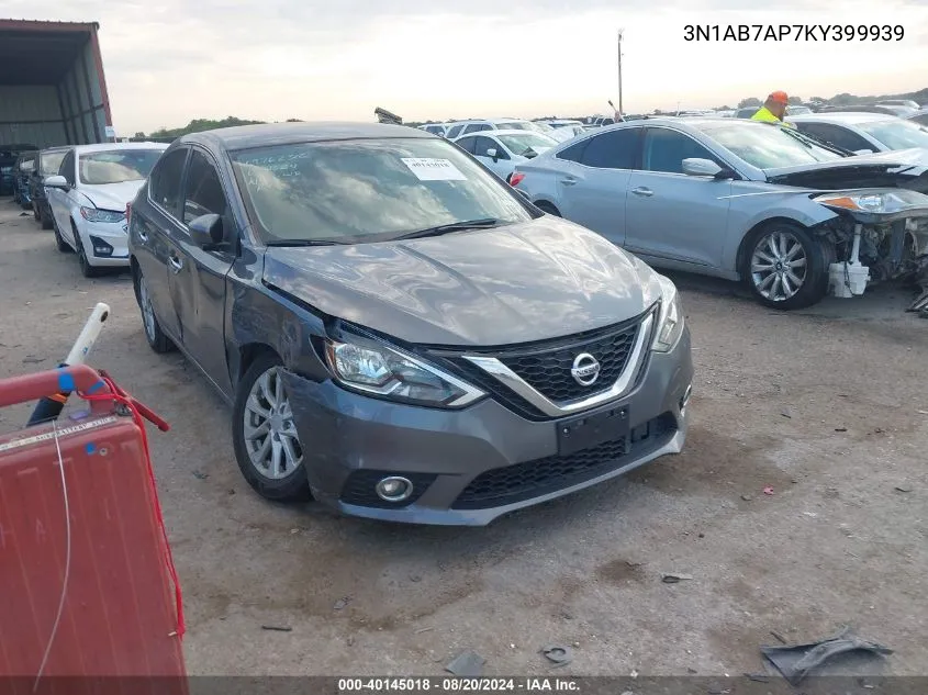 3N1AB7AP7KY399939 2019 Nissan Sentra S/Sv/Sr/Sl