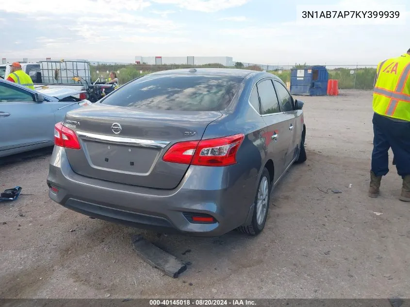 3N1AB7AP7KY399939 2019 Nissan Sentra S/Sv/Sr/Sl