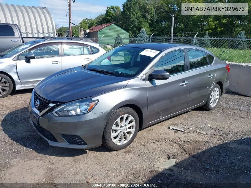 2019 Nissan Sentra Sv VIN: 3N1AB7AP8KY329673 Lot: 40150180