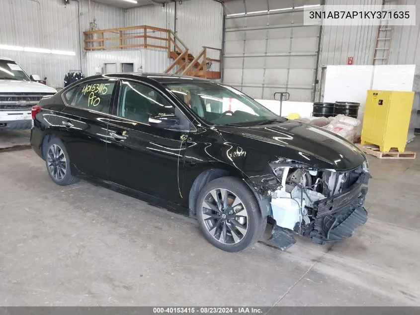 2019 Nissan Sentra Sr VIN: 3N1AB7AP1KY371635 Lot: 40153415