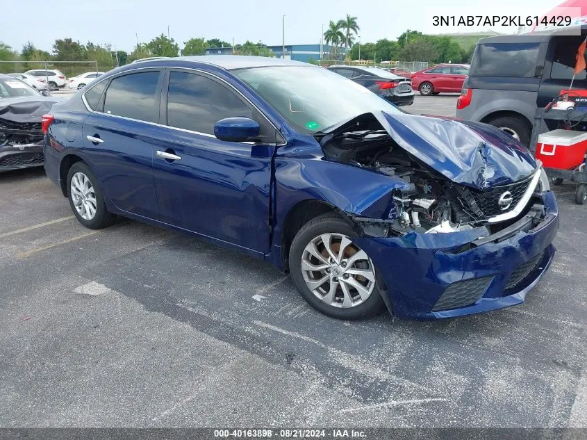 3N1AB7AP2KL614429 2019 Nissan Sentra S/Sv/Sr/Sl