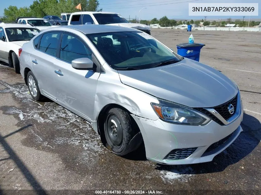 2019 Nissan Sentra Sv VIN: 3N1AB7AP2KY333069 Lot: 40164780