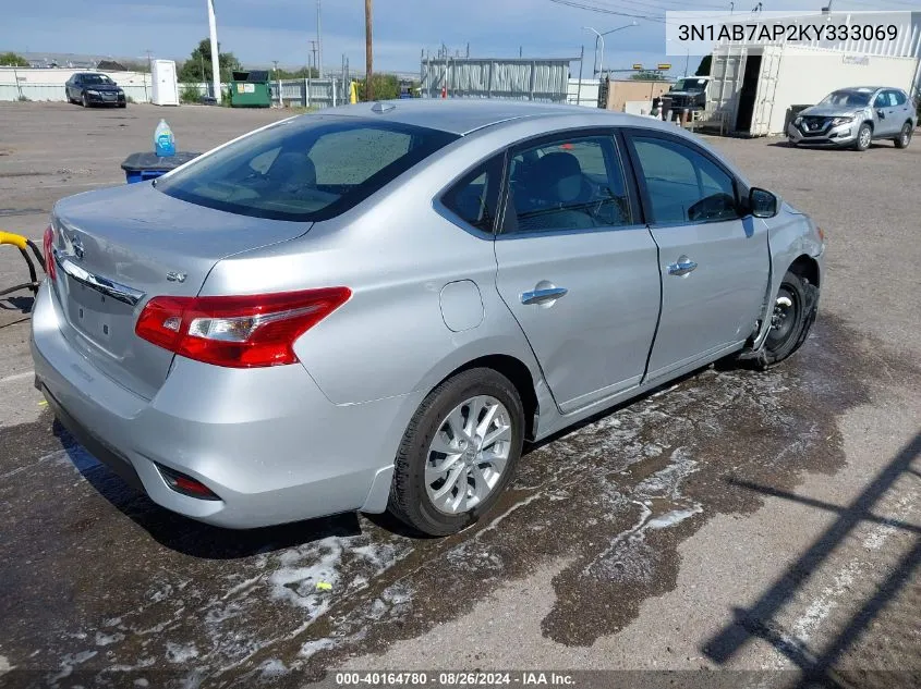 2019 Nissan Sentra Sv VIN: 3N1AB7AP2KY333069 Lot: 40164780