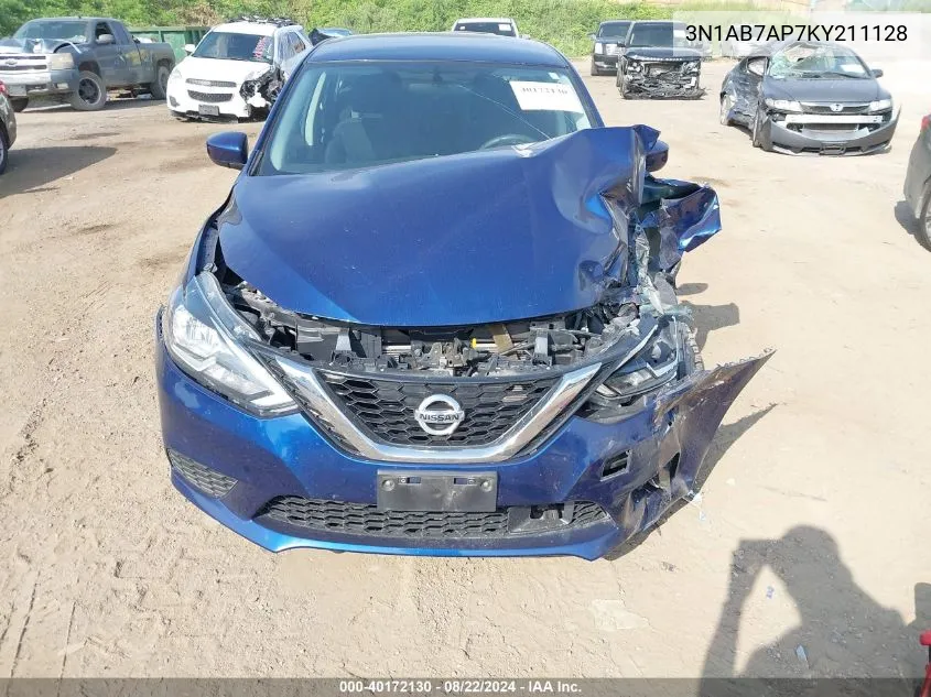 3N1AB7AP7KY211128 2019 Nissan Sentra Sv