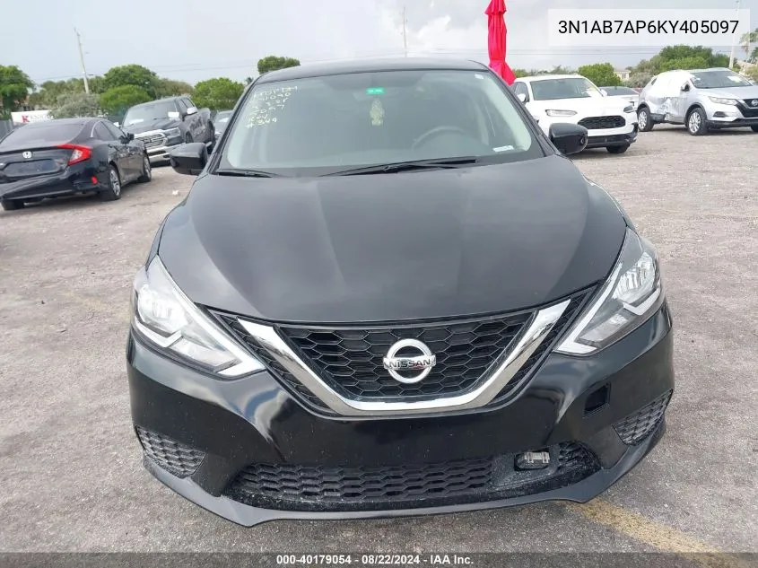 3N1AB7AP6KY405097 2019 Nissan Sentra Sv