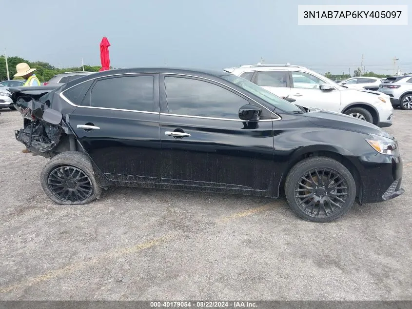 2019 Nissan Sentra Sv VIN: 3N1AB7AP6KY405097 Lot: 40179054