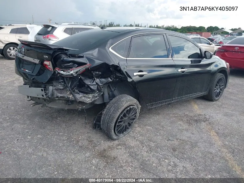 3N1AB7AP6KY405097 2019 Nissan Sentra Sv