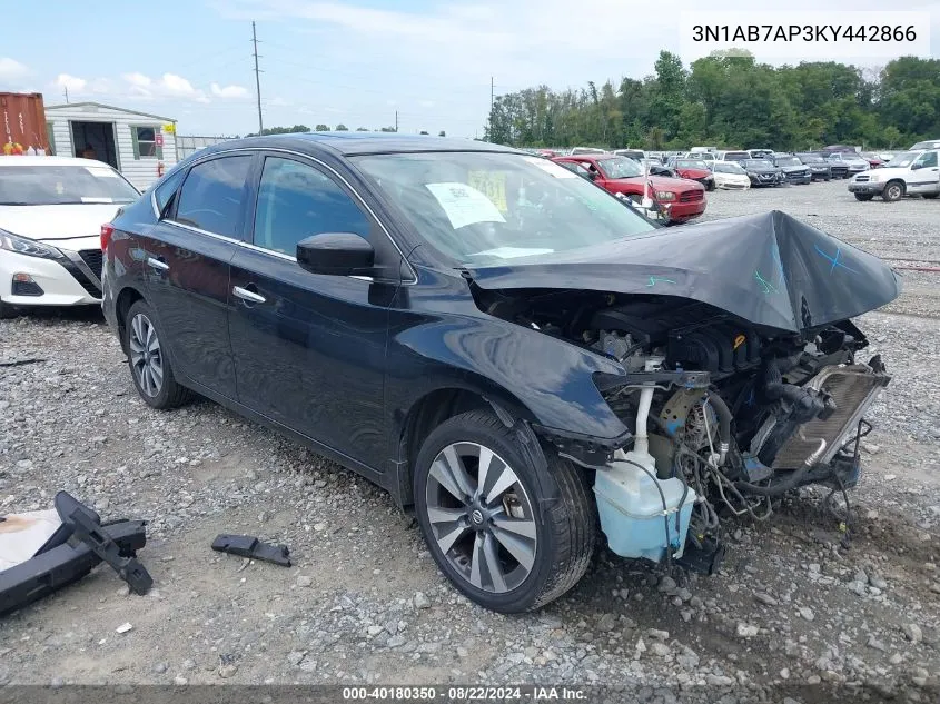 3N1AB7AP3KY442866 2019 Nissan Sentra Sv