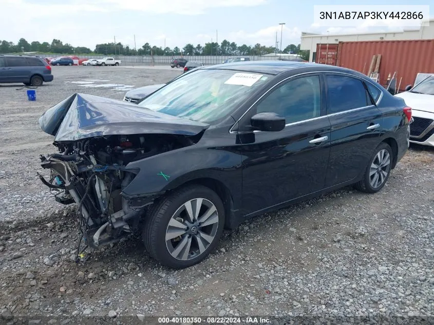 3N1AB7AP3KY442866 2019 Nissan Sentra Sv