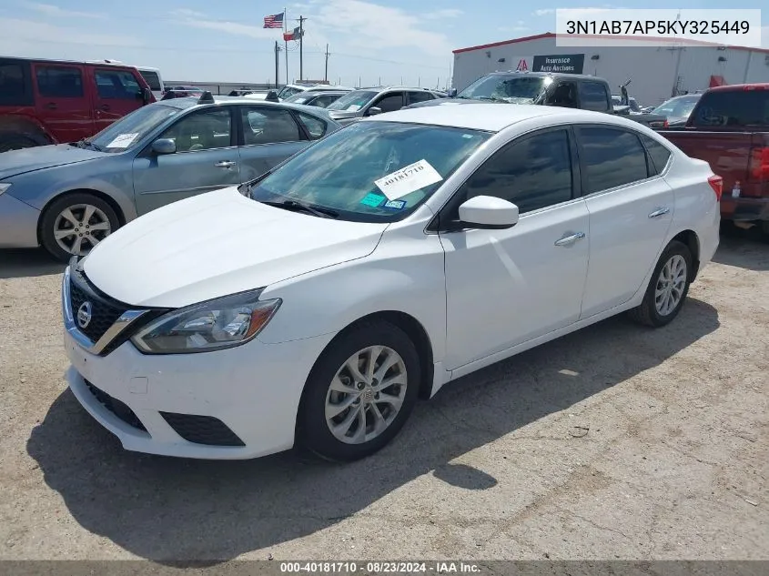 3N1AB7AP5KY325449 2019 Nissan Sentra Sv