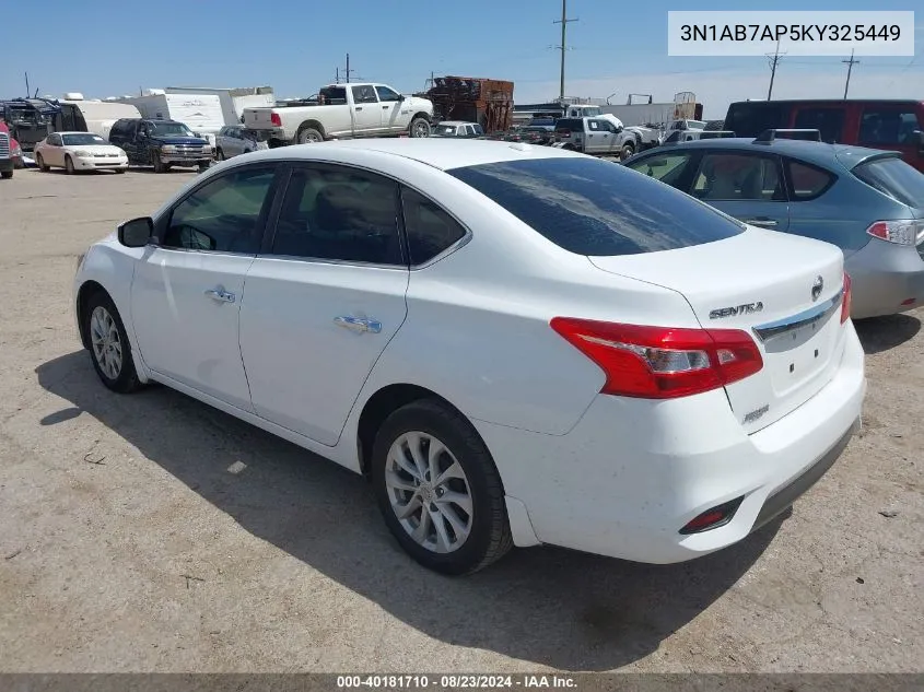 3N1AB7AP5KY325449 2019 Nissan Sentra Sv