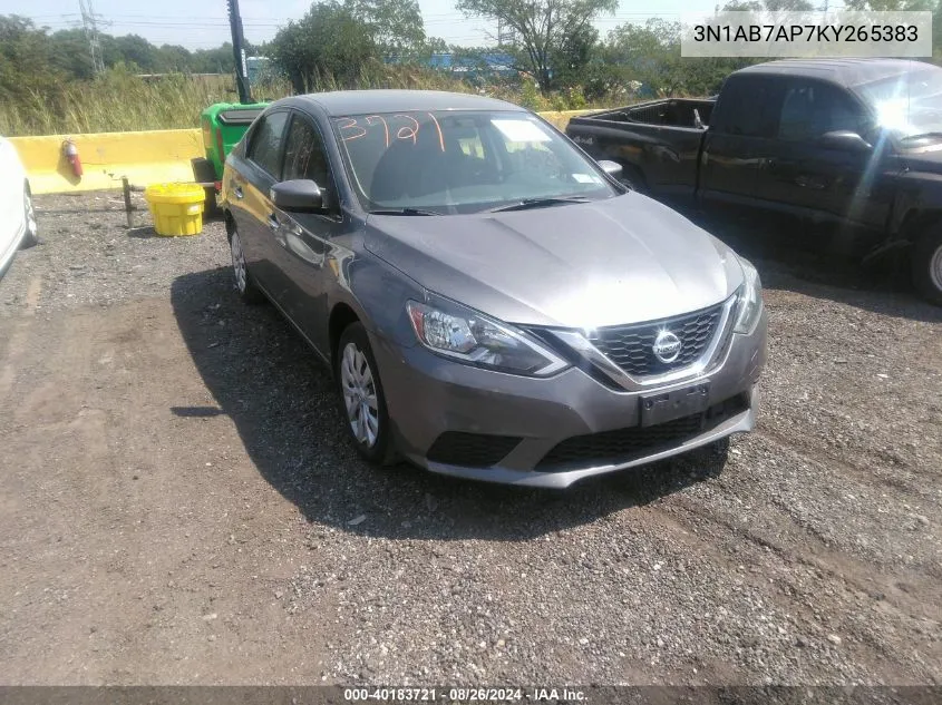 3N1AB7AP7KY265383 2019 Nissan Sentra S