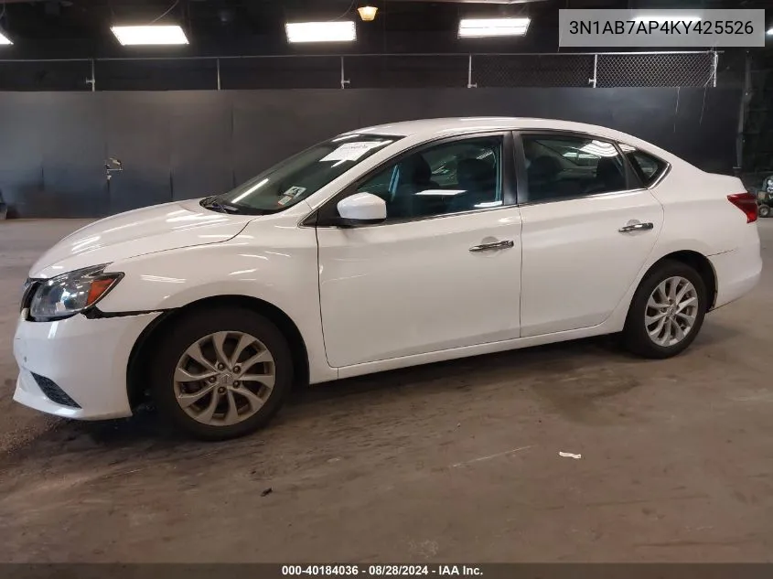 3N1AB7AP4KY425526 2019 Nissan Sentra Sv