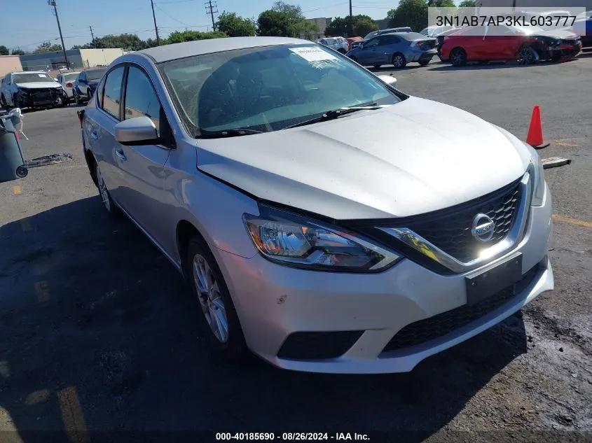 3N1AB7AP3KL603777 2019 Nissan Sentra Sv