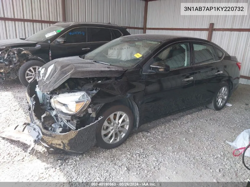 2019 Nissan Sentra S VIN: 3N1AB7AP1KY220732 Lot: 40190563