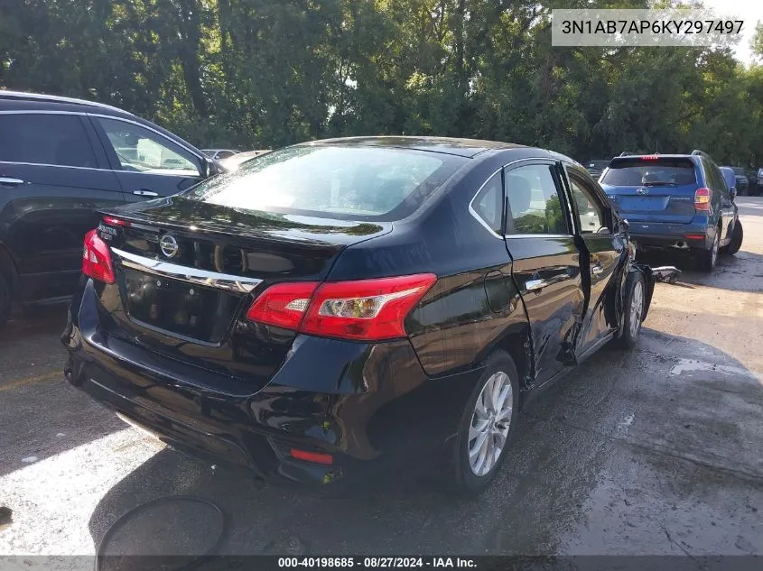 2019 Nissan Sentra S VIN: 3N1AB7AP6KY297497 Lot: 40198685