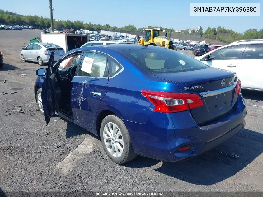 3N1AB7AP7KY396880 2019 Nissan Sentra Sv