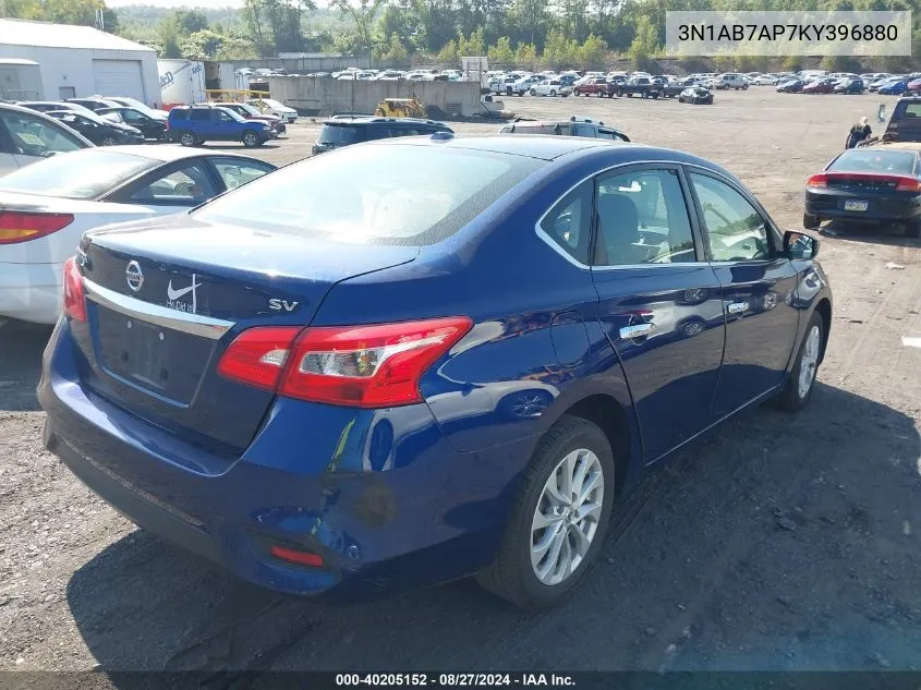 3N1AB7AP7KY396880 2019 Nissan Sentra Sv