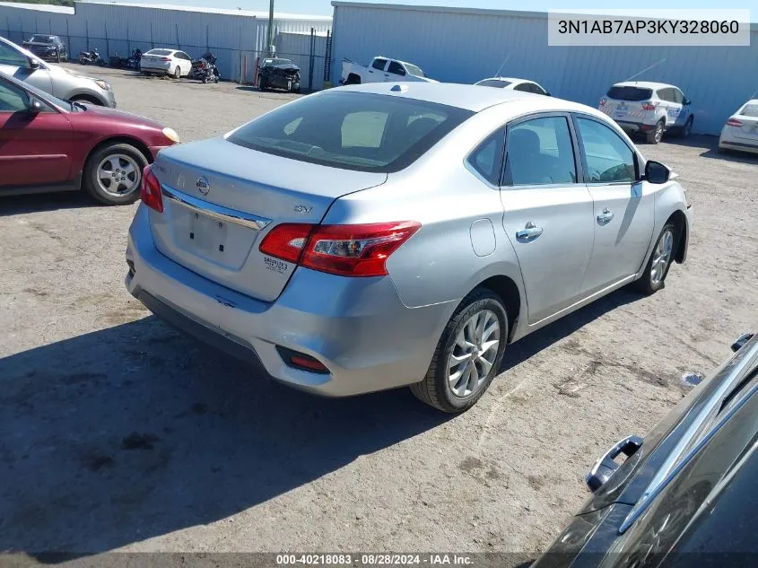 2019 Nissan Sentra Sv VIN: 3N1AB7AP3KY328060 Lot: 40218083