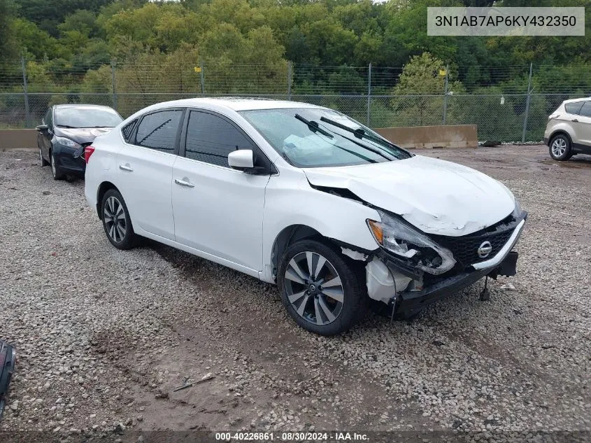 2019 Nissan Sentra Sv VIN: 3N1AB7AP6KY432350 Lot: 40226861