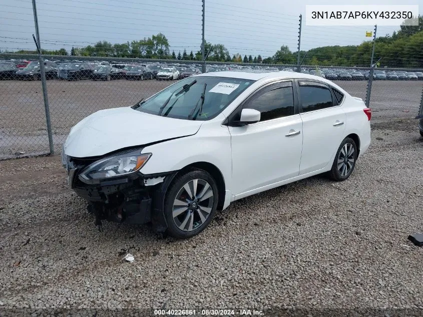 3N1AB7AP6KY432350 2019 Nissan Sentra Sv