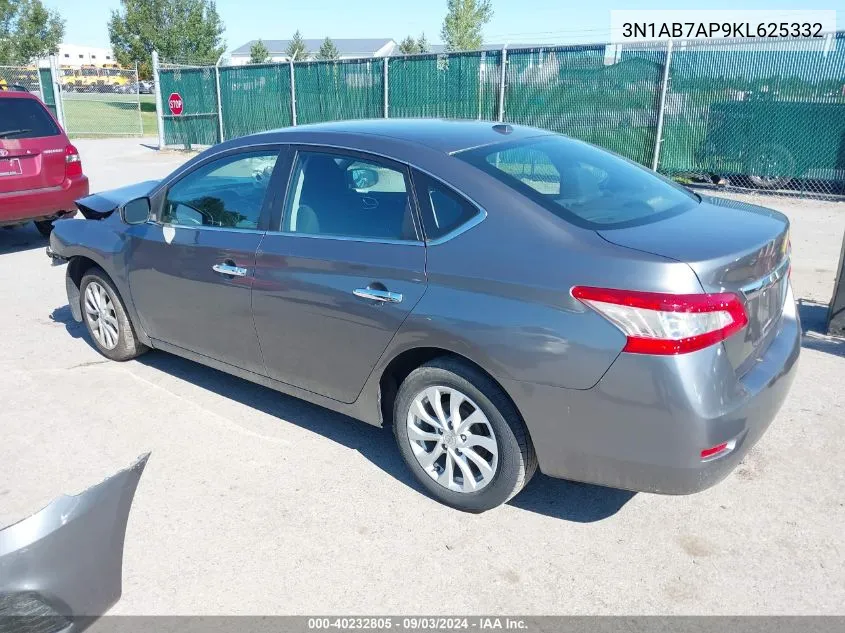 2019 Nissan Sentra Sv VIN: 3N1AB7AP9KL625332 Lot: 40232805