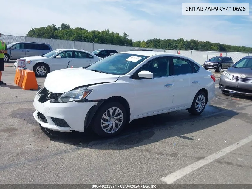 2019 Nissan Sentra S VIN: 3N1AB7AP9KY410696 Lot: 40232971