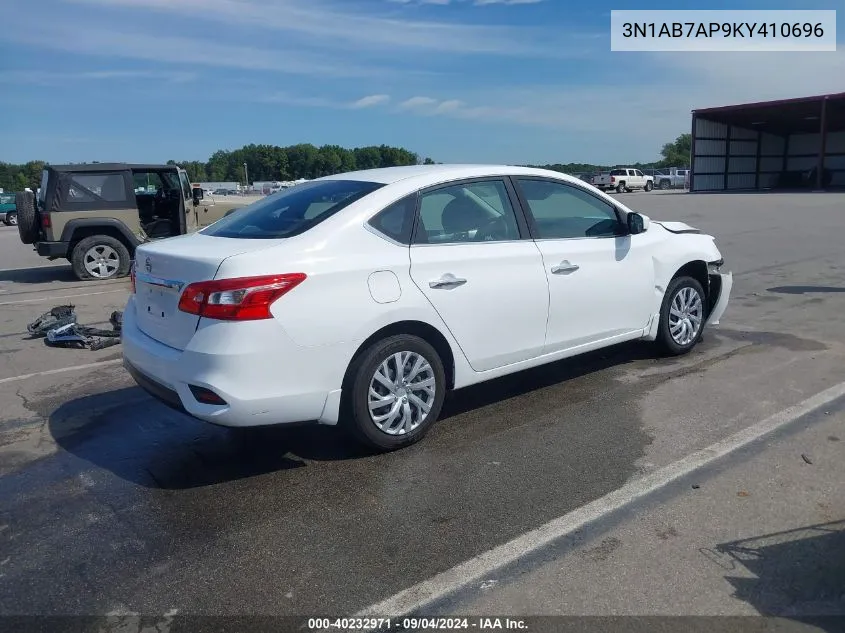 3N1AB7AP9KY410696 2019 Nissan Sentra S