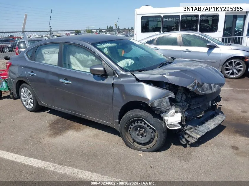 3N1AB7AP1KY295365 2019 Nissan Sentra S