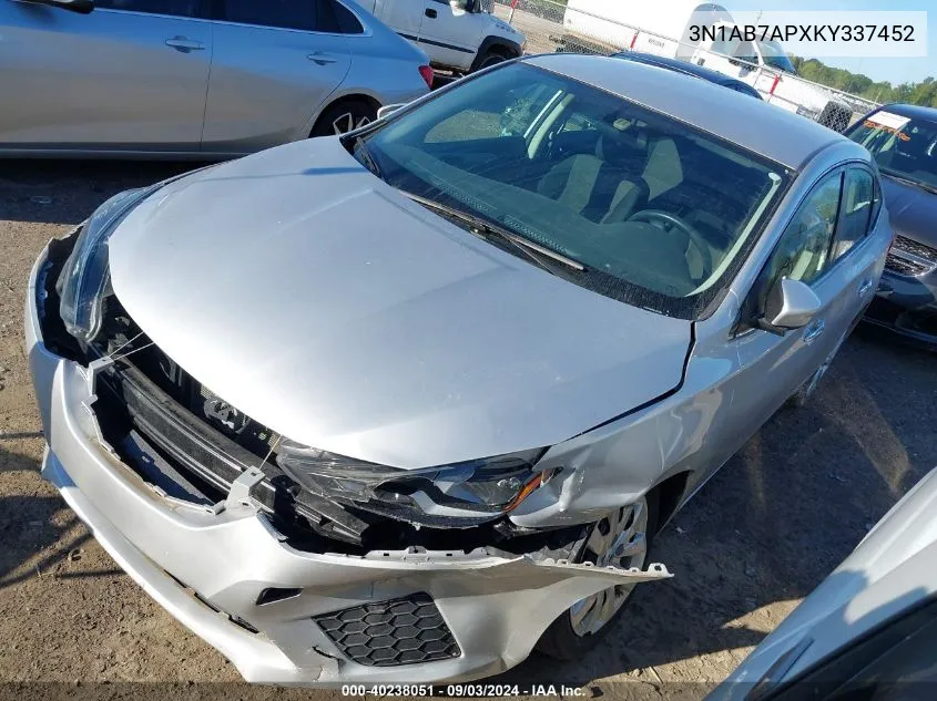 3N1AB7APXKY337452 2019 Nissan Sentra S