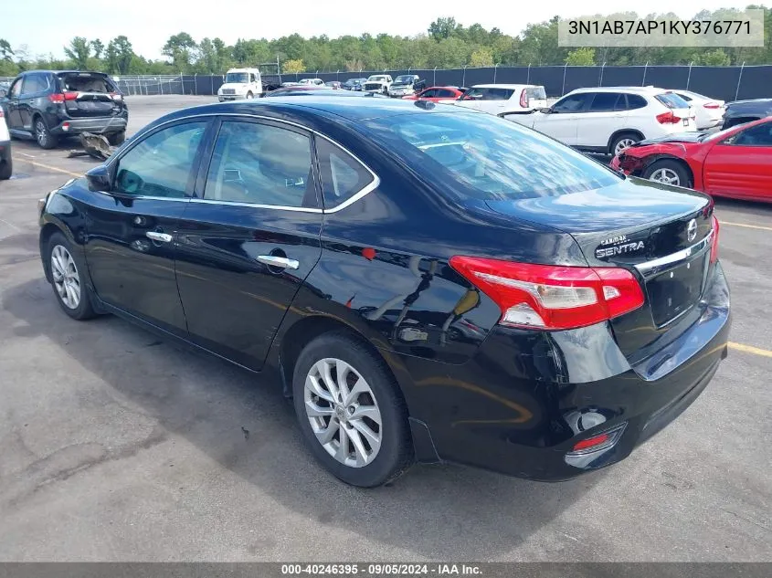 3N1AB7AP1KY376771 2019 Nissan Sentra Sv