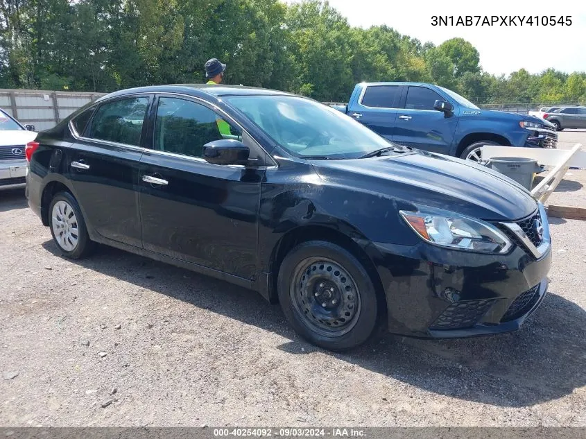 2019 Nissan Sentra S VIN: 3N1AB7APXKY410545 Lot: 40254092