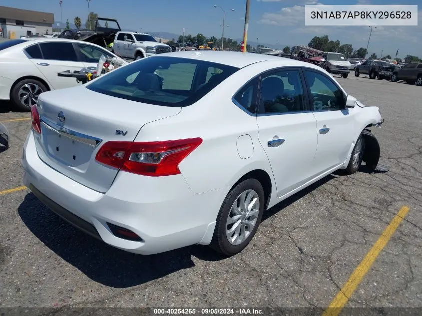 2019 Nissan Sentra Sv VIN: 3N1AB7AP8KY296528 Lot: 40254265