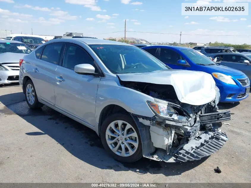 3N1AB7AP0KL602635 2019 Nissan Sentra S/Sv/Sr/Sl