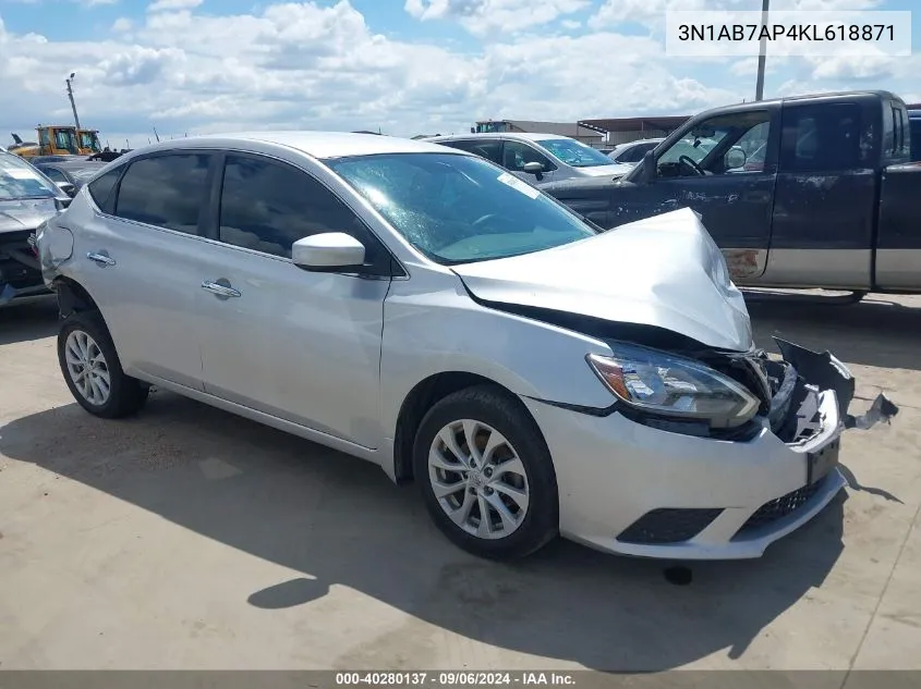 3N1AB7AP4KL618871 2019 Nissan Sentra Sv