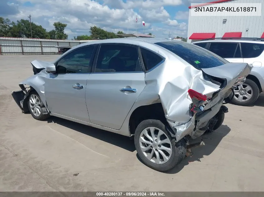 3N1AB7AP4KL618871 2019 Nissan Sentra Sv