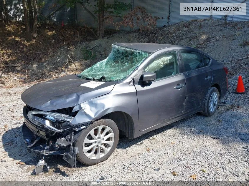 3N1AB7AP4KL627361 2019 Nissan Sentra Sv