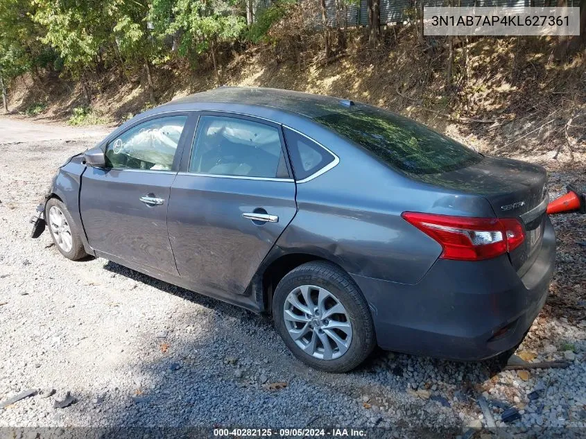 2019 Nissan Sentra Sv VIN: 3N1AB7AP4KL627361 Lot: 40282125