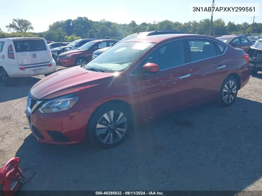 2019 Nissan Sentra S/Sv/Sr/Sl VIN: 3N1AB7APXKY299561 Lot: 40295832