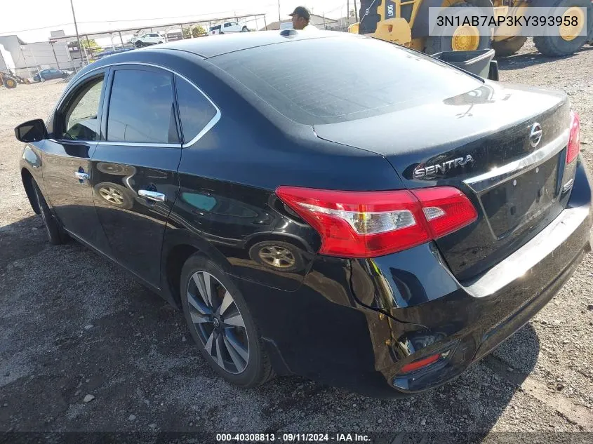 3N1AB7AP3KY393958 2019 Nissan Sentra Sv