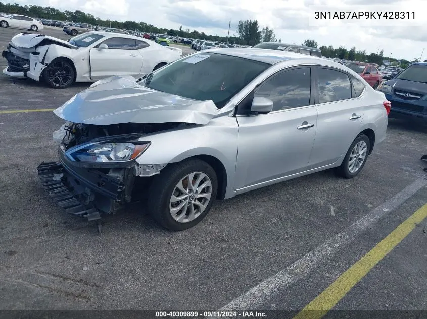 2019 Nissan Sentra S/Sv/Sr/Sl VIN: 3N1AB7AP9KY428311 Lot: 40309899