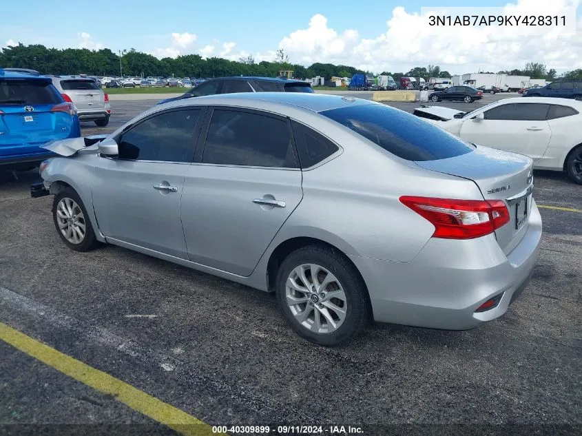 3N1AB7AP9KY428311 2019 Nissan Sentra S/Sv/Sr/Sl