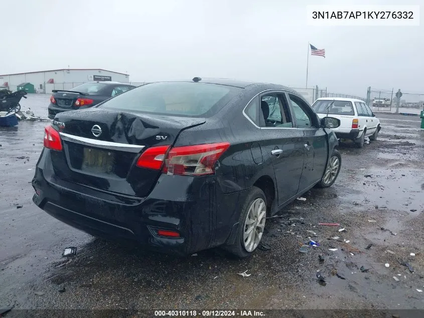 2019 Nissan Sentra Sv VIN: 3N1AB7AP1KY276332 Lot: 40310118